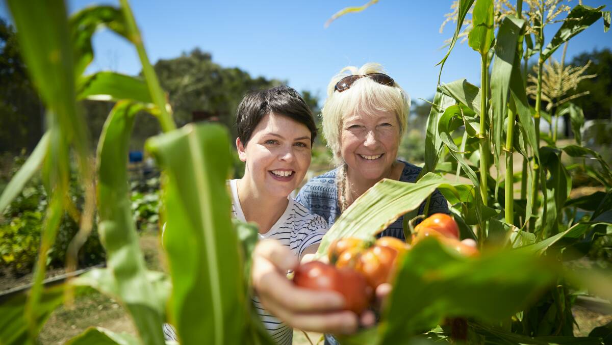 Chairperson, Sheilagh Kentish, and gardener, Claire Wilson, have been part of the Harvest Festival's preparations. 