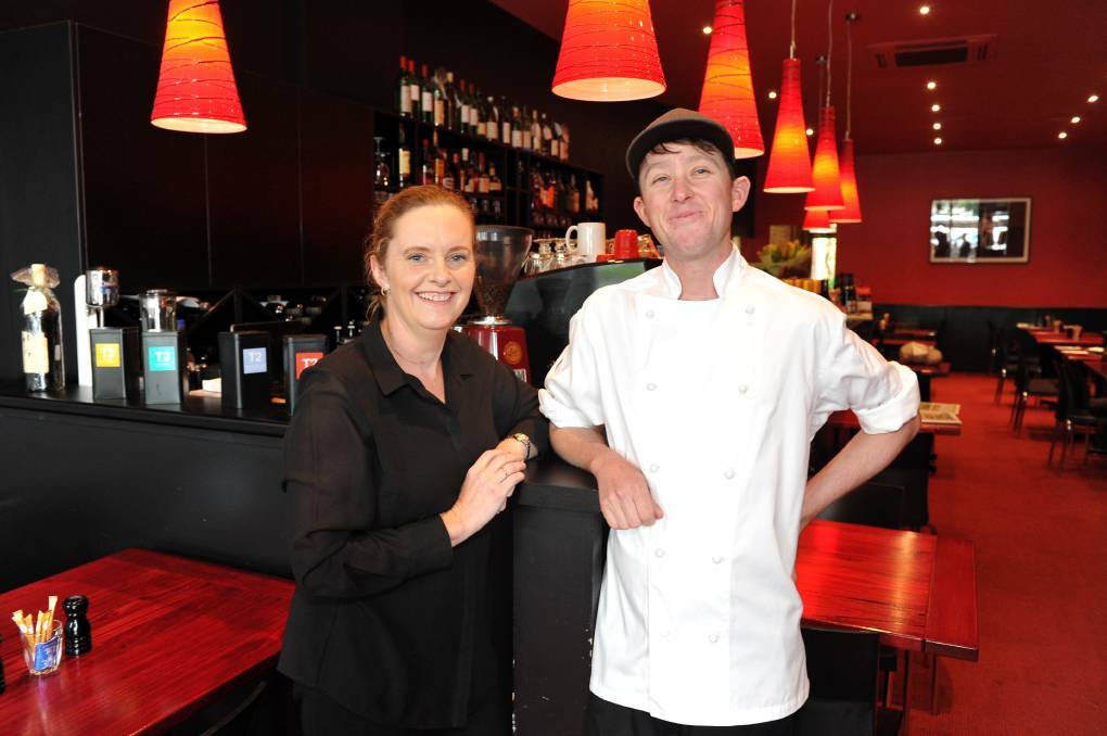 LOCAL PRODUCE: Sheree Allen and Christopher Weatherson have designed a locally inspired menu this Good Food Ballarat. Picture: Lachlan Bence.