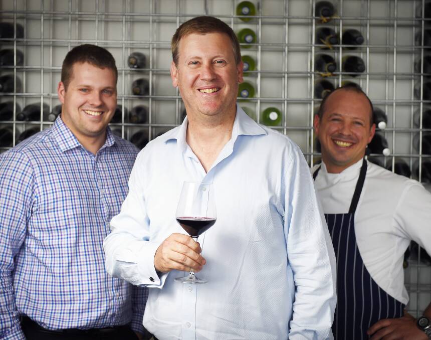 LAUNCH: Aureate Restaurant's Josh Cartledge, Mark Finch and Ryan Pearce look forward to sharing their new restaurant with local foodies.
