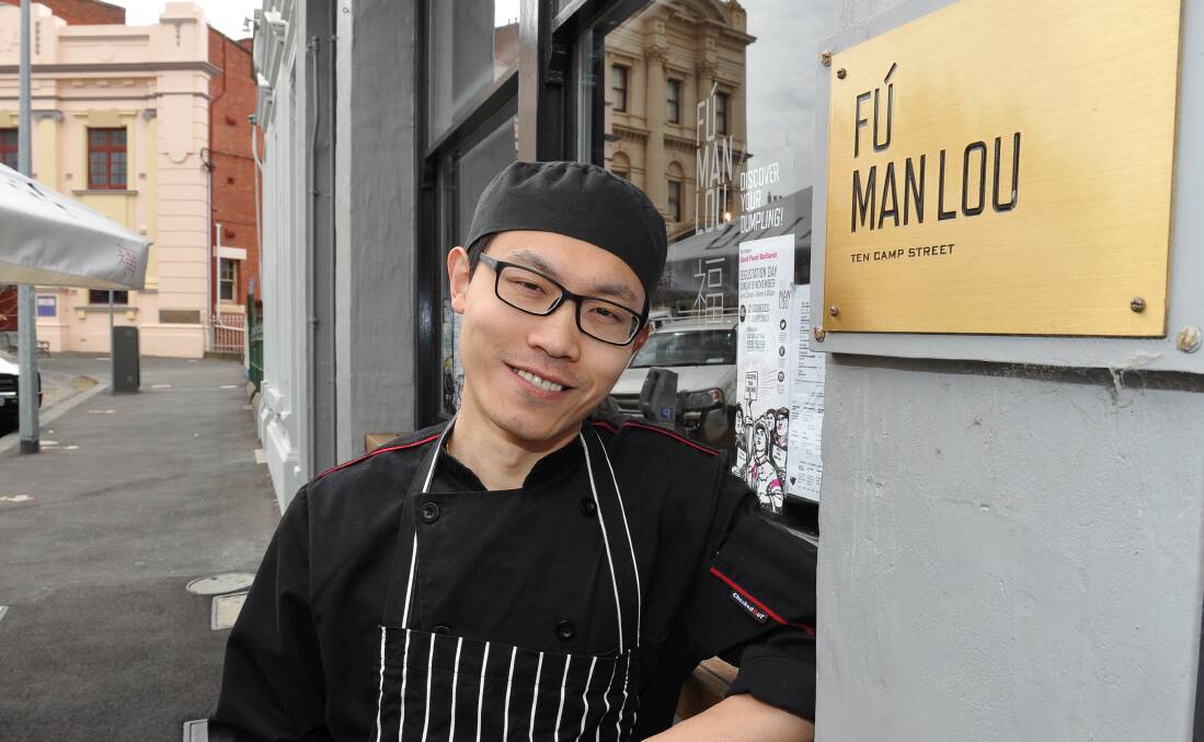 DUMPLING EXPERIENCE: Fu Man Lou chef Guo "Ryan" Dong looks forward to sharing his wide selection of dumpling flavours with Ballarat foodies. Picture: Lachlan Bence.