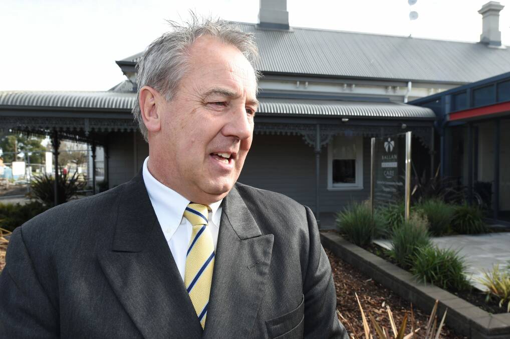 IN DISCUSSION: Ballan District Health Care CEO Wayne Weaire met with government ministers last week to discuss a $20 million upgrade to the Ballan Hospital. File image.