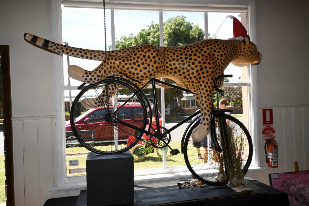 ENGAGE: Buninyong art installations for Road Nationals. Picture: Lachlan Bence 