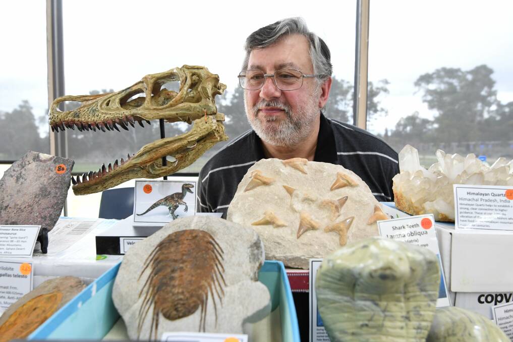 Ballarat Gem, Crystal, Mineral & Fossils Show.
Mark Sacco. Picture: Lachlan Bence 
