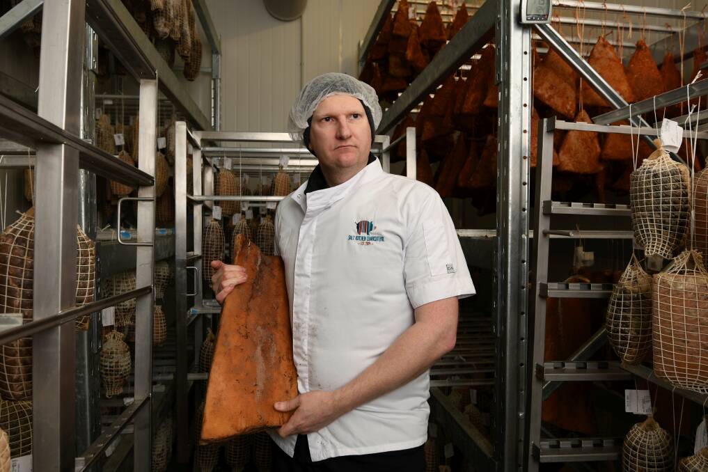 THE COOLROOM: Salt Kitchen Charcuterie director Mick Nunn. Pictures: Lachlan Bence 