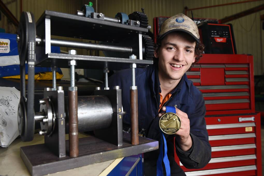 Zak Biggin won gold at the Worldskills Australia National Championships in June. Picture: Kate Healy 