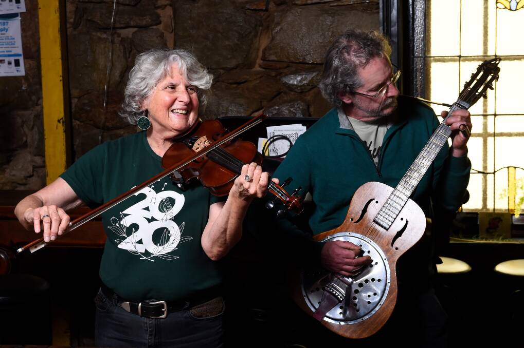MUSIC JOY: Judy Turner and Mark Myers are bringing CresFest to life. Pictures: Adam Trafford 