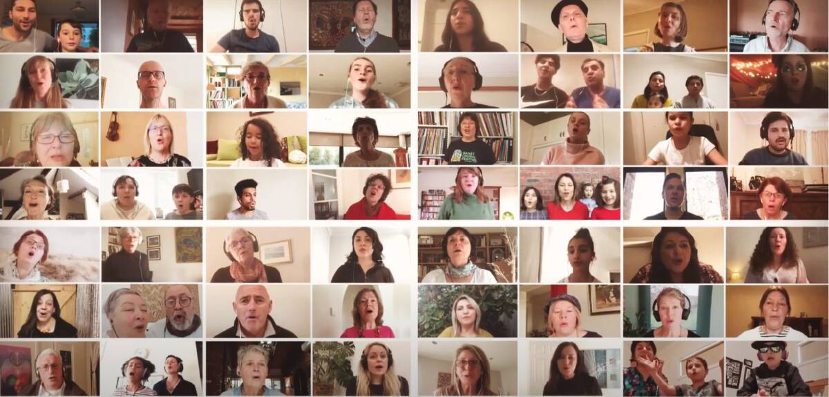 CONNECT: Eighty people from Ballarat, across Australia and around the world submitted singing videos for the Virtual Soul Choir Song of Celebration. 
