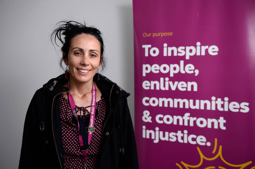 MAKING CHANGE: Uniting Ballarat A Place to Call Home worker Pip McGregor provides housing and long-term support for families who have experienced homelessness. Picture: Adam Trafford 