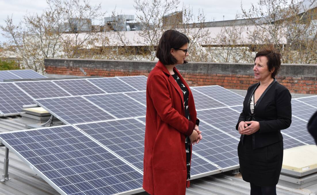 Climate Council's Alix Pearce and City of Ballarat councillor Belinda Coates. Picture: Climate Council 