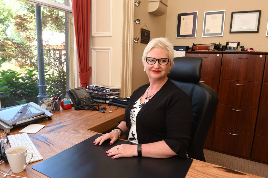 LIFELONG LEARNING: Bridget Aitchison began in the role of Dean at ACU in Ballarat in June with a passion to connect to the community. Picture: Lachlan Bence 