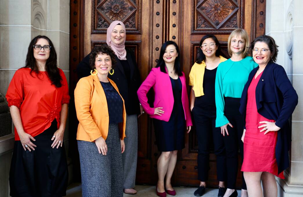 CONFIDENCE: The Melbourne University Pathways to Politics for Women program recruitment campaign in 2020 included alumni from the 2016, 2017, 2018 and 2019 cohorts. Picture: Ella Mitchell.
