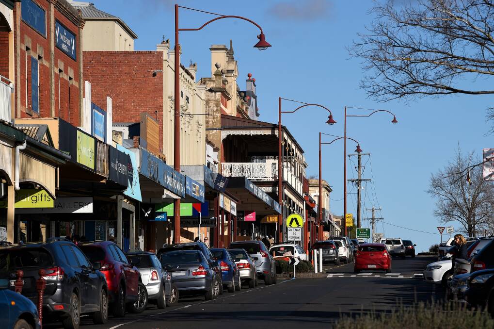 VISITORS RETURN: A photo of the main street of Daylesford taken in early June. Picture: Adam Trafford 