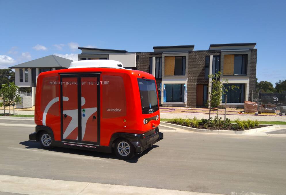 SHUTTLE: The EasyMile electric driverless shuttle bus will be demonstrated in Ballarat on November 15.
