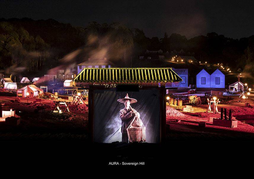 BALLARAT SET: NJW Designs designed and created the set for Sovereign Hill's new show Aura. Picture: supplied