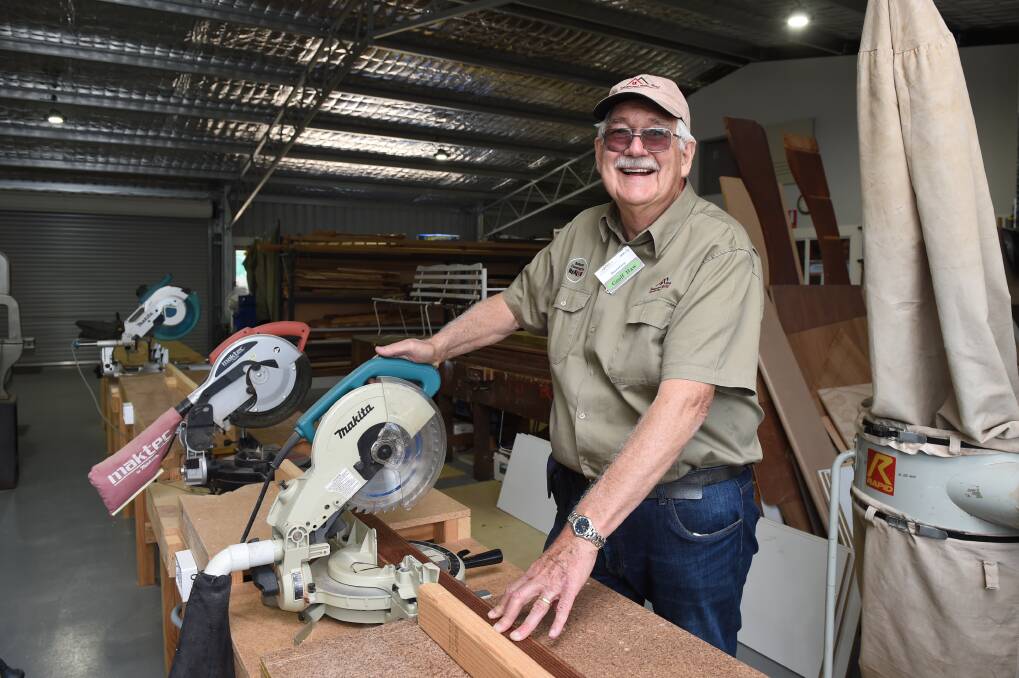 NEW HOME: Sebastopol Men's Shed secretary Geoff Haw says the new facility is 'like heaven'. Pictures: Kate Healy 