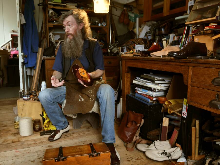 Meet the Clunes boot-maker who charges thousands for his shoes
