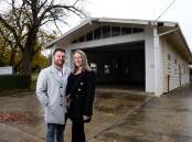 NEW LIFE: Alyssa and Travis Strangwick are opening a new wedding venue at the old fire station in Buninyong. Pictures: Adam Trafford