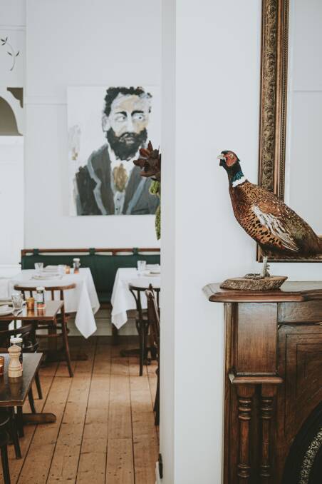 ON HOLD: Beppe characters painted by a local artist hangs on the walls of the restaurant. Picture: Inkd Fotogrfa
