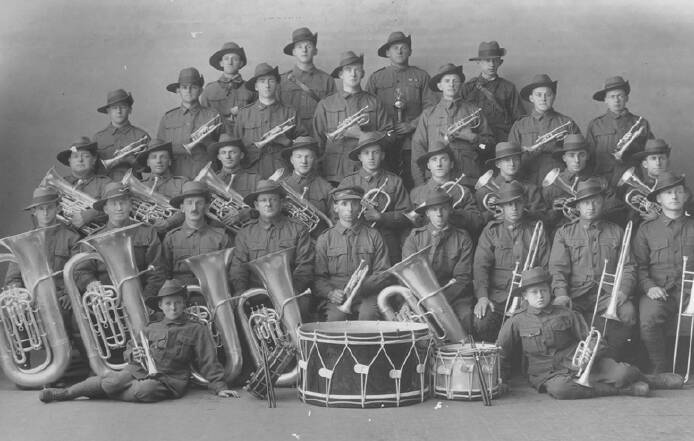 EARLY YEARS: A photo from the Ballarat Memorial Concert Band Archive shows the B Grade winning band in 1923. Picture: BMCB Archive