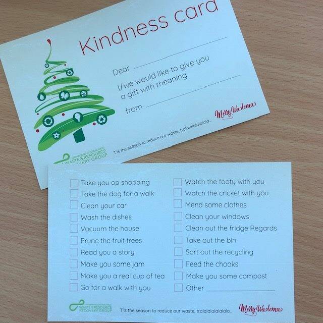 Grampians Central West Resource Recovery Group kindness card 