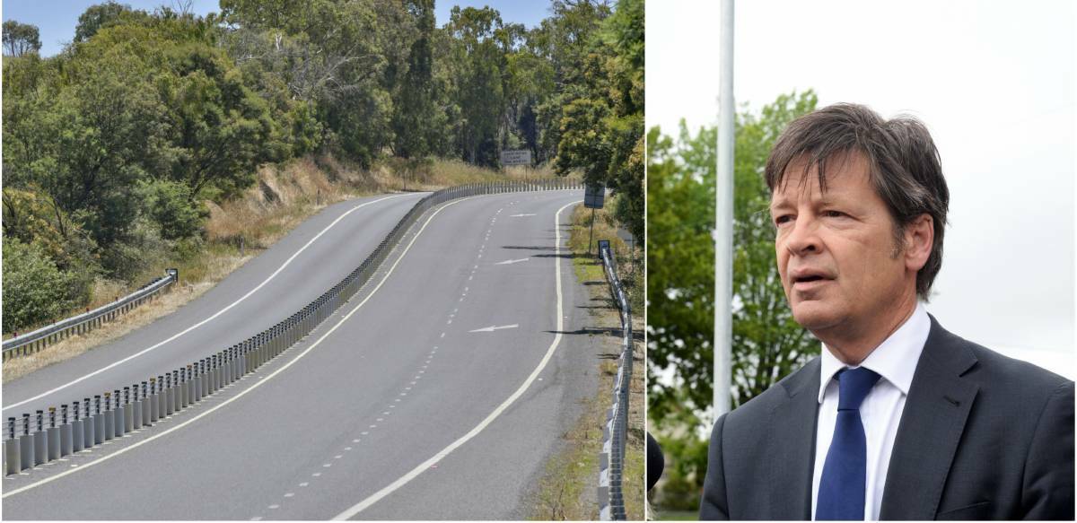 Centre line barriers ditched from Midland Highway safety upgrade plans
