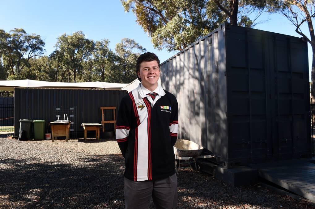 DIRECTION: Former Hands on Learning participant Angus Bigmore is now the school captain at Mount Clear College and searching for a building apprenticeship. Picture: Adam Trafford 
