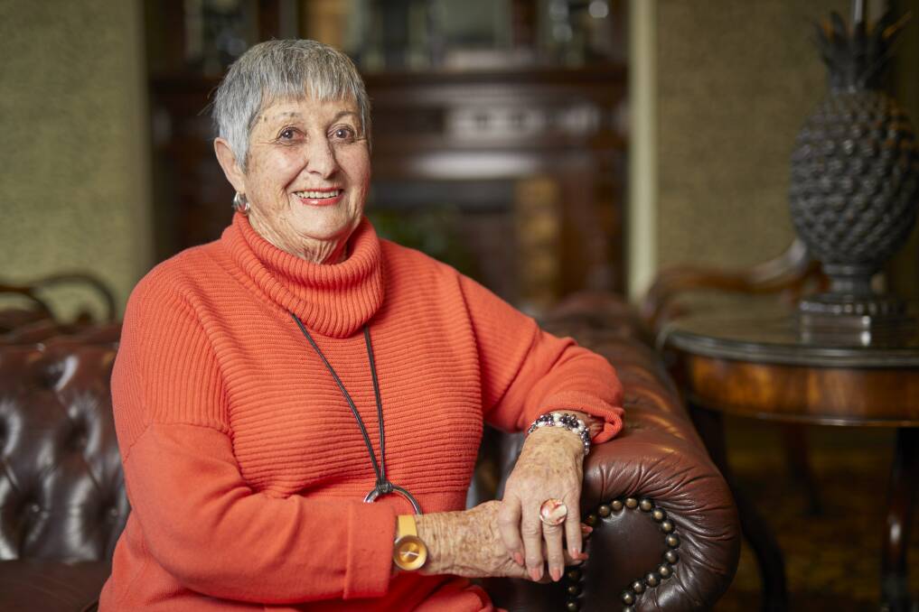 NEXT LEVEL CARE: Carmen Simkin has been volunteering with Ballarat Health Services for more than five years. She welcomes patients to the BRICC Wellness Centre and Ballarat Base Hospital, hoping to make their visit more comfortable and relaxed. Picture: Luka Kauzlaric 