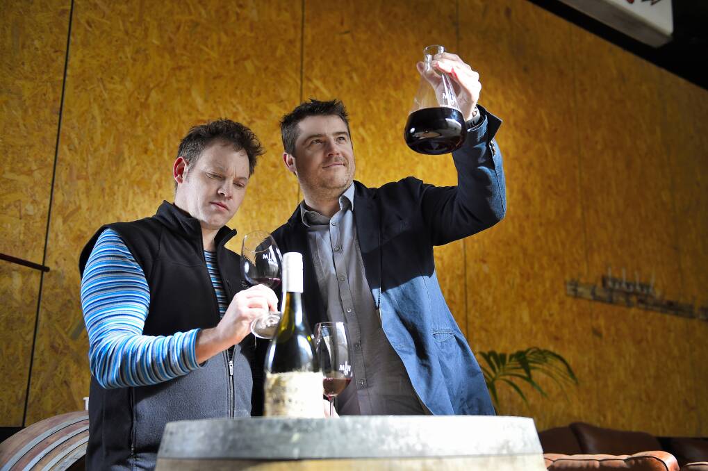 Mitchell Harris Wines owners John Harris and Craig Mitchell. Picture: Luka Kauzlaric 