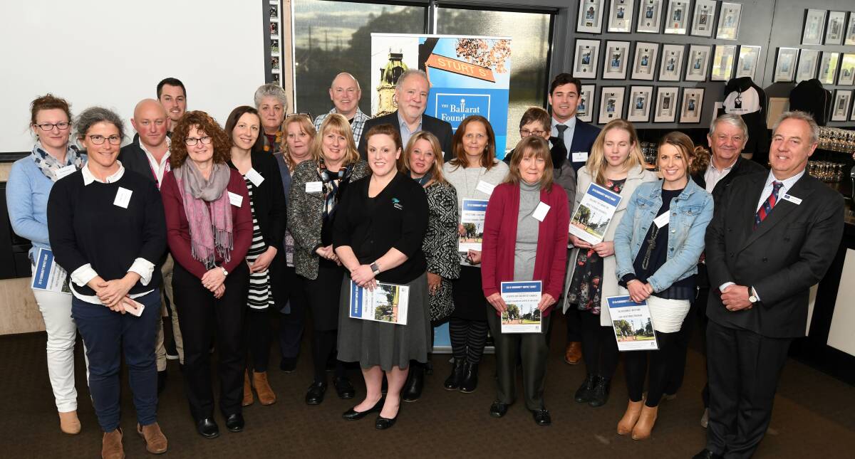 FUNDED: Ballarat Foundation 2018 Community Impact Grants recipients acknowledged at an afternoon tea on Tuesday. Picture: Lachlan Bence 