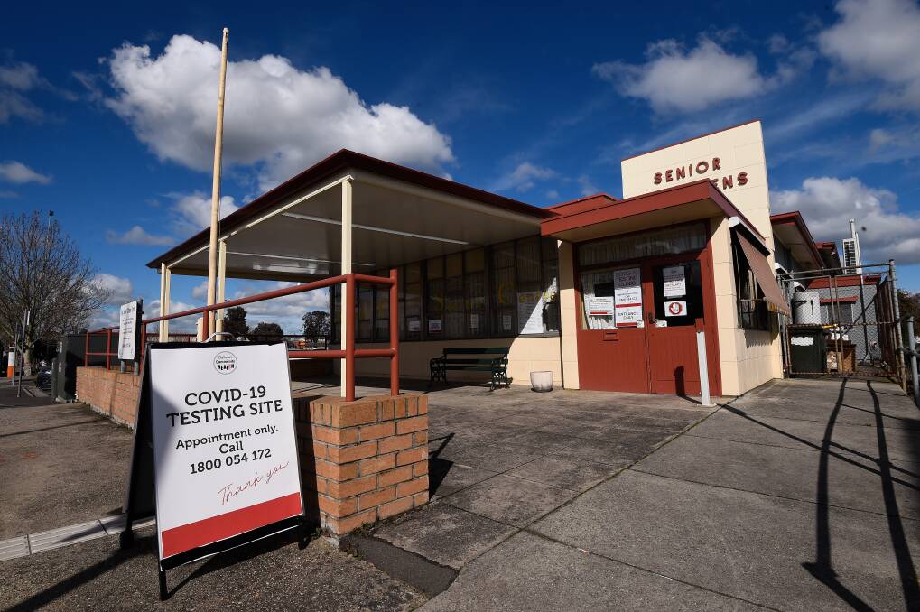 REPURPOSED: The Ballarat City Senior Citizens Club was repurposed to become a COVID-19 testing site in July. Picture: Adam Trafford 