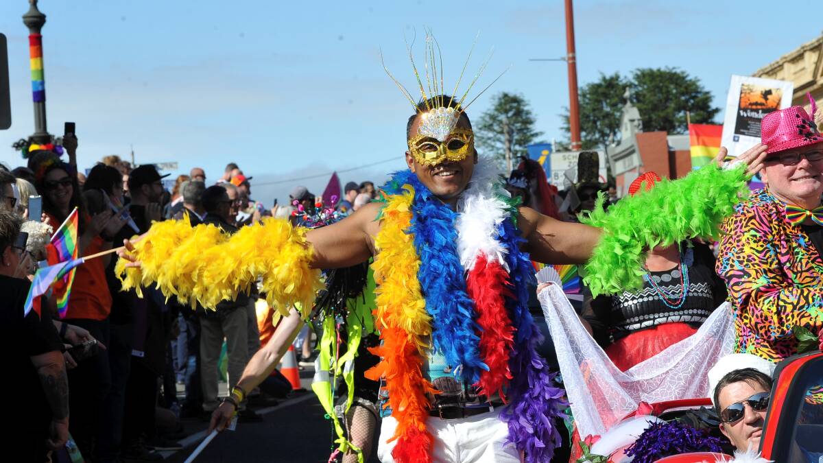 TOGETHER: Colour, glitz and glam was a feature of the ChillOut Festival Parade that brought the communtiy together to celebrate diversity and inclusion. Pictures: Lachlan Bence 