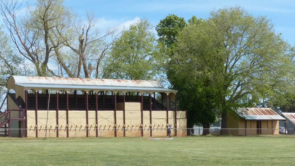 The heritage-listed grandstand at the Kingston Showgrounds. 