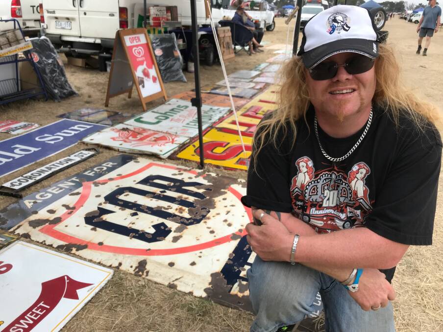 Darren from Melbourne has spent 15 years collecting old signs. 
