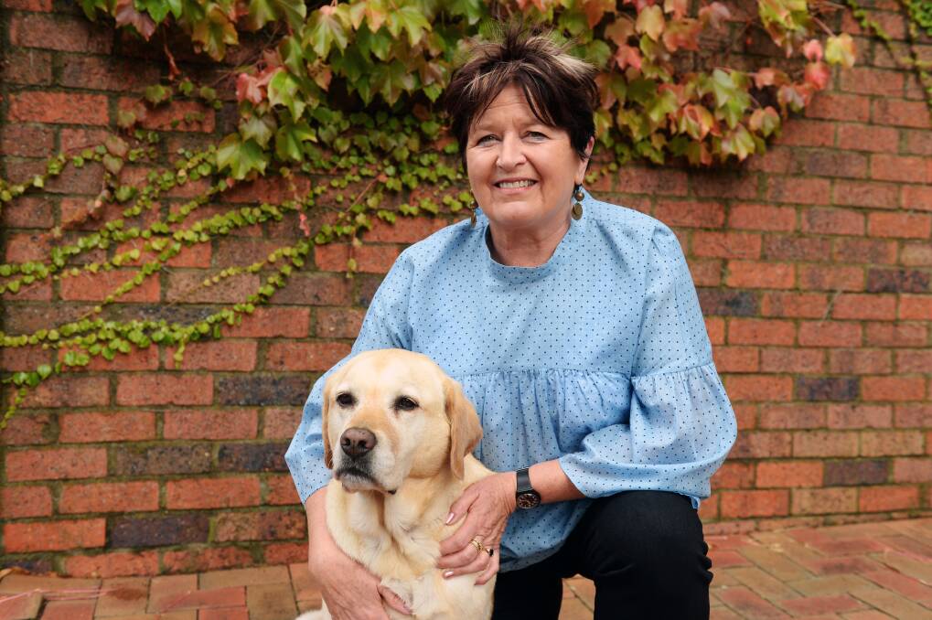 DANCING FOR A CAUSE: Robyn Upton and her dog Manilla are working hard to get her dancing up to scratch and meet her fundraising total for Ballarat's Dancing With Our Stars event. Picture: Kate Healy 