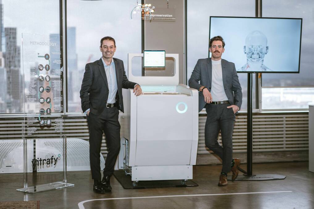 INNOVATE: Vitrafy Life Sciences co-founders Sean Cameron and Brent Owens are seeing the result of years of hard work and dedication to develop the company. Picture: supplied