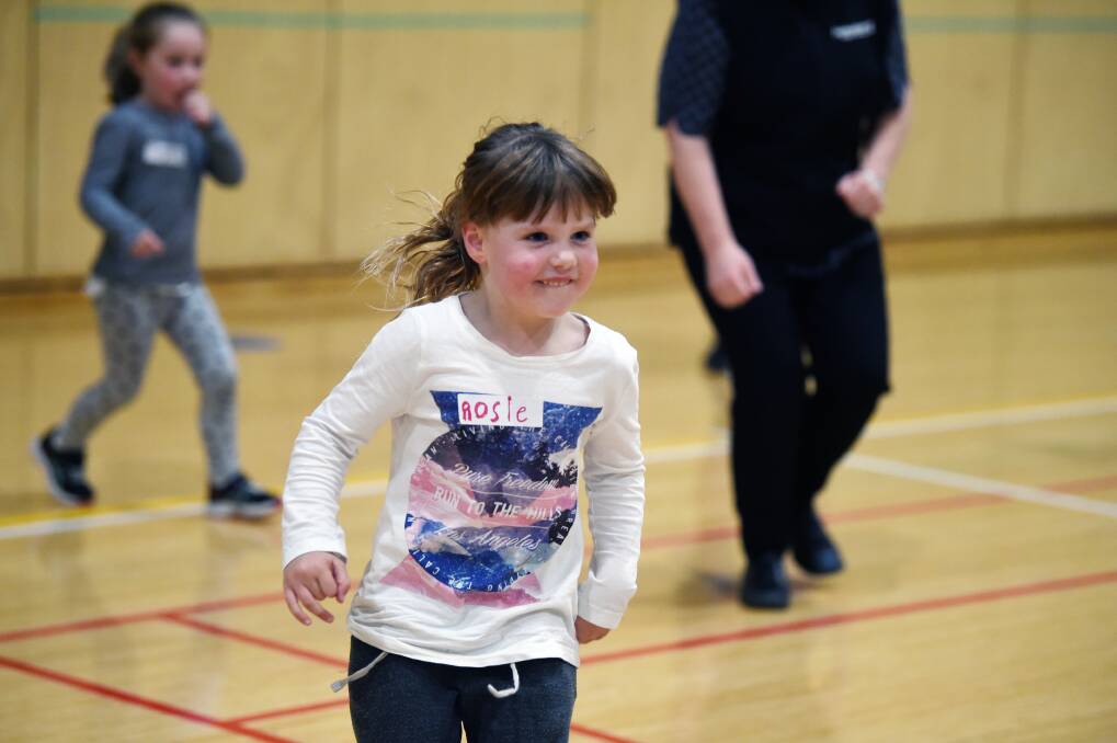Rosie gets active at Federation University's Fun Moves program. 
