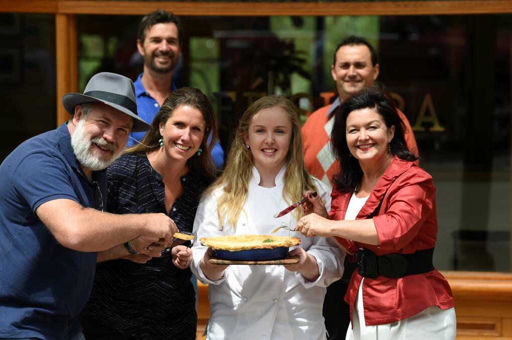 TASTE TEST: Cafe Sidra owner, Cr Samantha McIntosh and Plate Up Ballarat team members prepare their taste buds for May. Picture: Lachlan Bence 