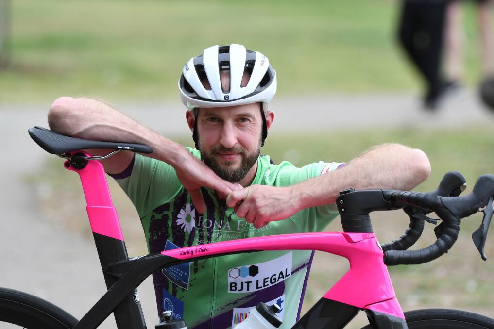 CHALLENGE:  Ballarat rider Andrew Huie is taking on the challenge to ride the two biggest races of the Ballarat Cycle Classic in the name of his sister Kiara. Picture: Lachlan Bence 