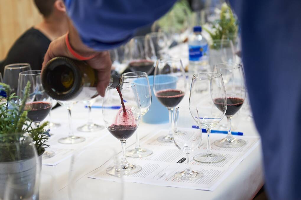 Wine Tasting at the Pyrenees Unearthed Festival held in Avoca. Picture: Luka Kauzlaric