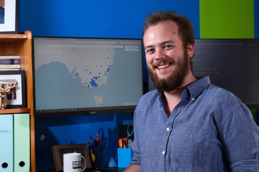 HELP IS THERE: Snake Valley resident Daniel Ferguson created the Helping Homes website after he saw a need for a tool to help fire affected families find a place to stay. Picture: Adam Trafford 