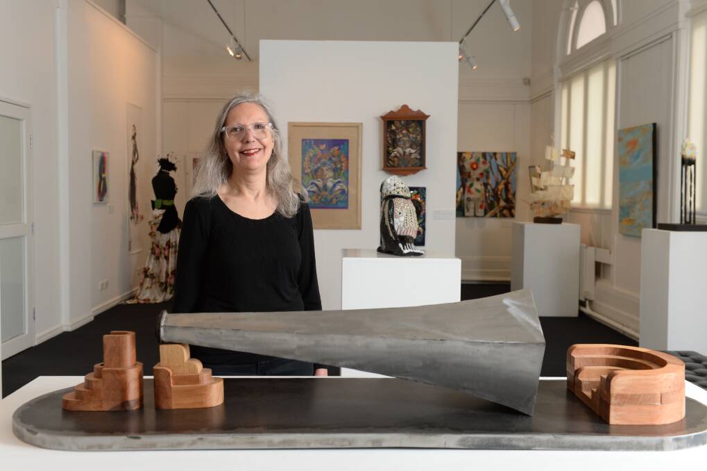 SHOWCASE: Shelley Hinton is the curator at the Federation University Post Office Gallery. Picture: Kate Healy 