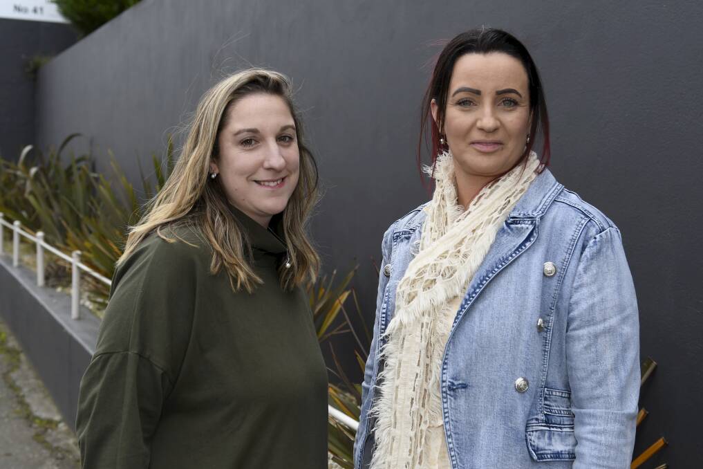 FLY: Wings for Hope founders Virginie Woolidge and Brooke O'Doherty are wanting to help women and children rebuild their lives after experiences of family violence. Picture: Lachlan Bence 