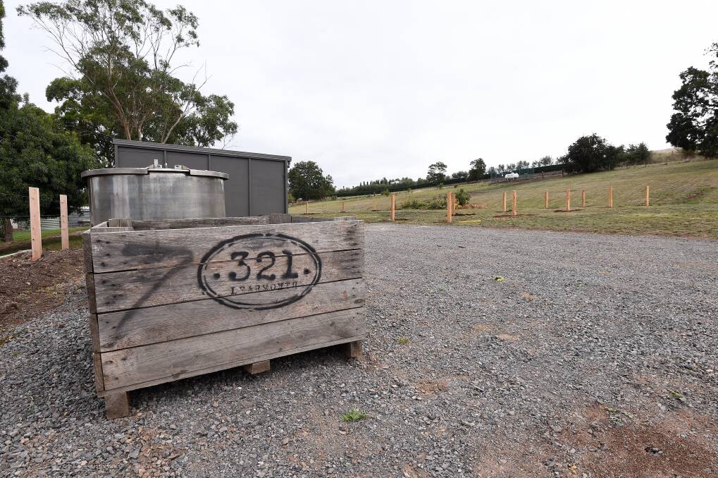 POTENTIAL: The space out the back of the Learmonth Cider and Learmonth Foundatio building will be planted with apple and pear trees that will be used for education and cider making. 