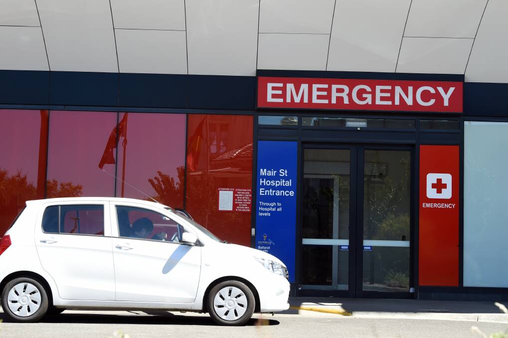 Ballarat Health Services emergency department. Picture: Kate Healy 