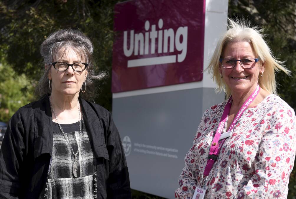 COMPASSION: Uniting Ballarat family support worker Maree Drennan and Housing Ready coordinator Lisa Keddie. Pictures: Lachlan Bence 