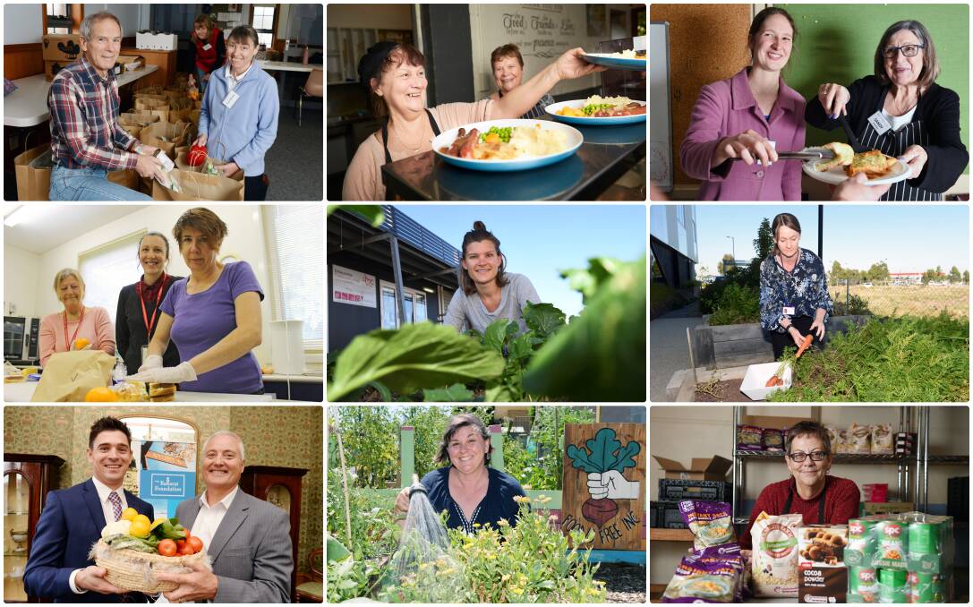 Some of the people working to combat food insecurity in Ballarat. 