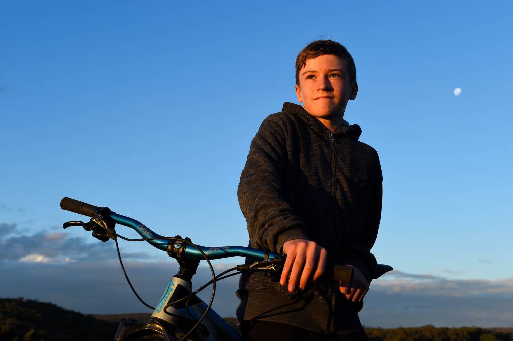 OUTDOORS: The Kelynack family is helping foster Hayden's love of the outdoors, living on a beautiful property in Garibaldi and supporting his mountain biking dreams. 