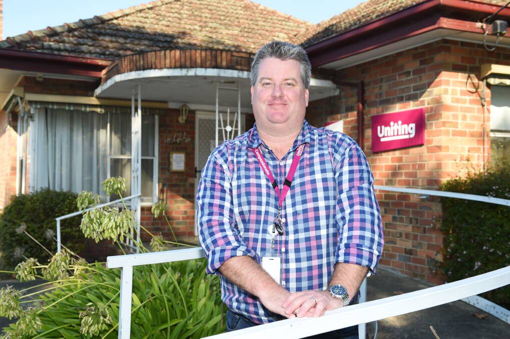 GROUNDBREAKING: Uniting Ballarat acting coordinator housing and homelessness Adam Liversage is directing the Homelessness to a Home program for the region. Picture: Kate Healy 