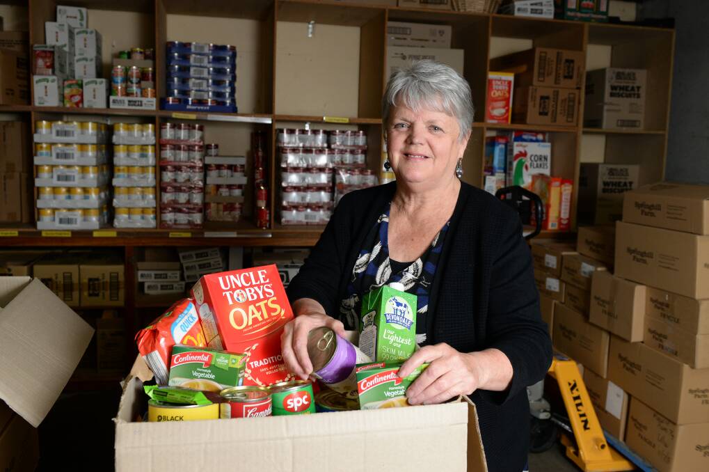 NEED: Uniting Ballarat acting chief executive Wendy Ferguson is calling for community members to donate non-perishable items to families in need this Christmas. The items will be distributed through the service organisation's Food for Families campaign. Picture: Kate Healy 