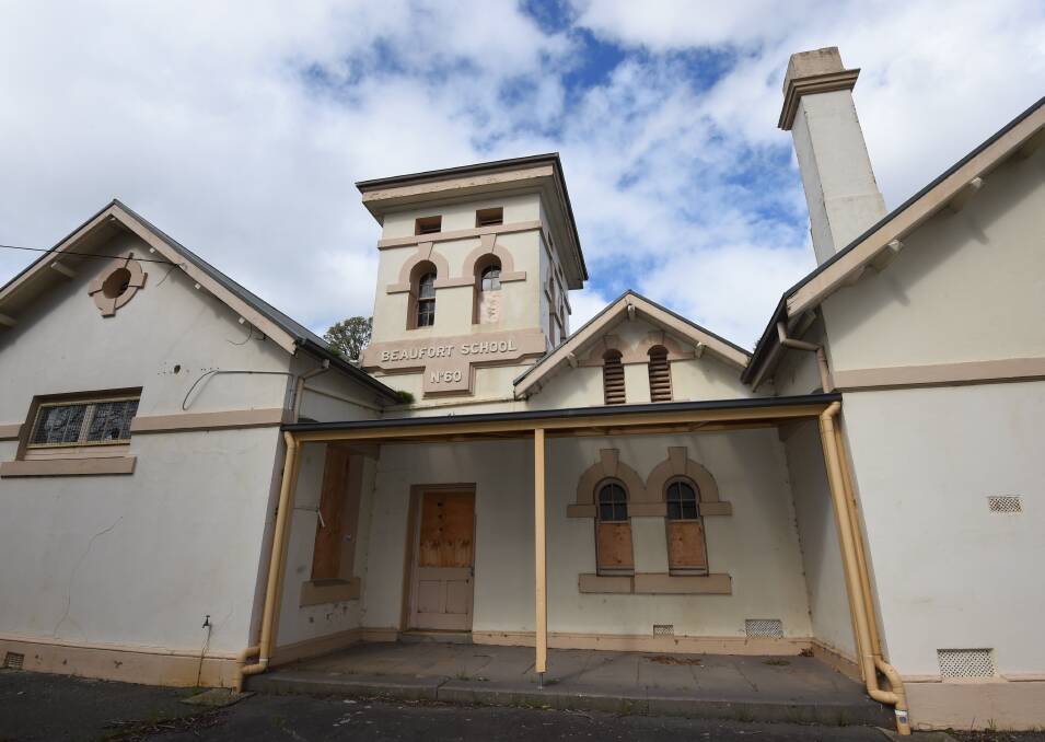 CENTURY OF EDUCATION: The former Beaufort Primary School remains empty and unused four years after it students moved to a new purpose-built facility near Beaufort Secondary College. Picture: Lachlan Bence 